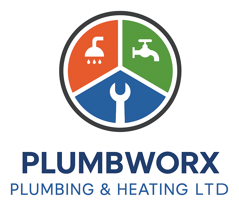 plumbworx plumbing & heating logo upscaled transparent margin 0pct